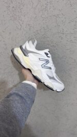 Tênis NB 9060 Branco e Cinza em Couro - Imagem 2