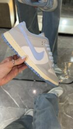 Tênis Dunk Cinza e Azul Feminino - Imagem 5