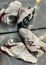 Tênis NB 9060 Bege Bordo em Couro - Imagem 2