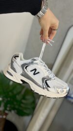 Tênis NB 530 Offwhite / Prata - Imagem 4