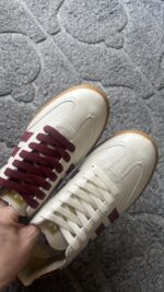 Tênis Samba Offwhite/Vinho Sintético - Imagem 6